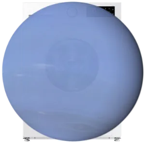 Neptune superimposed on a washing machine.